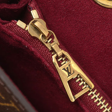 ルイヴィトン LOUIS VUITTON パッシー M45592 モノグラム モノグラムキャンバス レザー ショルダーバッグ ゴールド金具 茶 ボルドー Wチェーン