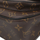 ルイヴィトン LOUIS VUITTON パッシー M45592 モノグラム モノグラムキャンバス レザー ショルダーバッグ ゴールド金具 茶 ボルドー Wチェーン
