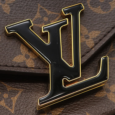 ルイヴィトン LOUIS VUITTON パッシー M45592 モノグラム モノグラムキャンバス レザー ショルダーバッグ ゴールド金具 茶 ボルドー Wチェーン