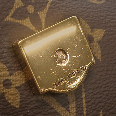 ルイヴィトン LOUIS VUITTON パッシー M45592 モノグラム モノグラムキャンバス レザー ショルダーバッグ ゴールド金具 茶 ボルドー Wチェーン
