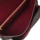 ルイヴィトン LOUIS VUITTON パッシー M45592 モノグラム モノグラムキャンバス レザー ショルダーバッグ ゴールド金具 茶 ボルドー Wチェーン