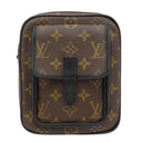 ルイヴィトン LOUIS VUITTON クリストファー ウェアラブル M69404 モノグラムマカサー モノグラムマカサー ショルダーバッグ マットブラック金具 黒 クロスボディ