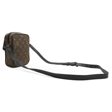 ルイヴィトン LOUIS VUITTON クリストファー ウェアラブル M69404 モノグラムマカサー モノグラムマカサー ショルダーバッグ マットブラック金具 黒 クロスボディ