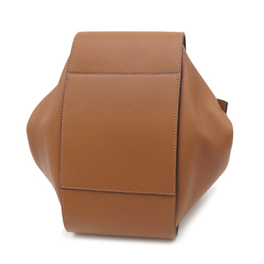 ロエベ LOEWE ハンモック スモール 387.30.S35 タン カーフ 2WAYバッグ シルバー金具 茶 アナグラム ハンドバッグ ショルダー