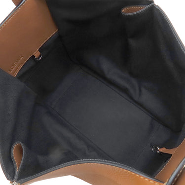 ロエベ LOEWE ハンモック スモール 387.30.S35 タン カーフ 2WAYバッグ シルバー金具 茶 アナグラム ハンドバッグ ショルダー