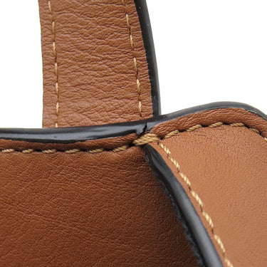 ロエベ LOEWE ハンモック スモール 387.30.S35 タン カーフ 2WAYバッグ シルバー金具 茶 アナグラム ハンドバッグ ショルダー
