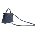 エルメス HERMES ミニケリードゥ 外縫い ヴェルソ ブルーサフィール×ブルーフランス シェーブル 2WAYバッグ シルバー金具 2024年製