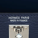 エルメス HERMES ミニケリードゥ 外縫い ヴェルソ ブルーサフィール×ブルーフランス シェーブル 2WAYバッグ シルバー金具 2024年製