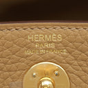 エルメス HERMES リンディ2 ミニ ビスキュイ トリヨンクレマンス ショルダーバッグ 茶 2025年製