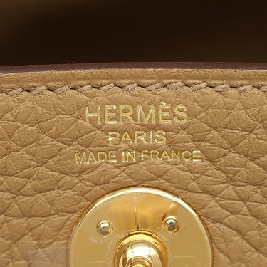 エルメス HERMES リンディ2 ミニ ビスキュイ トリヨンクレマンス ショルダーバッグ 茶 2025年製