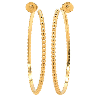 ヴァンクリーフアーペル Van Cleef & Arpels ペルレ フープピアス ラージモデル VCARP7RZ00 イエローゴールド K18YG ピアス 18K 750 YG