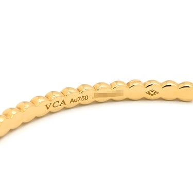 ヴァンクリーフアーペル Van Cleef & Arpels ペルレ フープピアス ラージモデル VCARP7RZ00 イエローゴールド K18YG ピアス 18K 750 YG