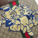グッチ GUCCI ディズニーコラボ フィディア GG 547947 ベージュ×ブラウン GGスプリームキャンバス レザー トートバッグ ゴールド金具 三匹の子ブタ