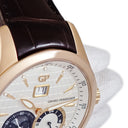 腕時計 ジラールペルゴ GIRARD PERREGAUX トラベラー 49655-52-131-BB6A 自動巻き メンズ K18RG無垢 ラージデイト ムーンフェイズ GMT