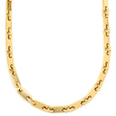 カルティエ Cartier PLAQUETTE フィガロ チェーン イエローゴールド K18YG ネックレス プレート 18金 750YG ロング 5.4mm幅