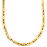 カルティエ Cartier PLAQUETTE フィガロ チェーン イエローゴールド K18YG ネックレス プレート 18金 750YG ロング 5.4mm幅