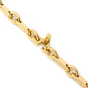 カルティエ Cartier PLAQUETTE フィガロ チェーン イエローゴールド K18YG ネックレス プレート 18金 750YG ロング 5.4mm幅