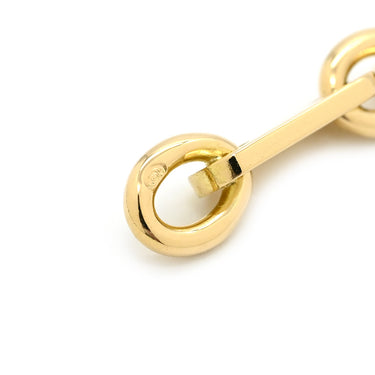 カルティエ Cartier PLAQUETTE フィガロ チェーン イエローゴールド K18YG ブレスレット プレート 18金 18K 750YG