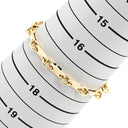 カルティエ Cartier PLAQUETTE フィガロ チェーン イエローゴールド K18YG ブレスレット プレート 18金 18K 750YG