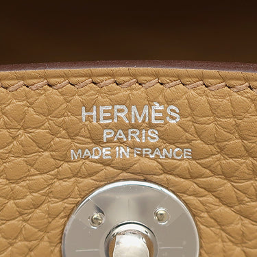 エルメス HERMES リンディ2 ミニ ビスキュイ トリヨンクレマンス ショルダーバッグ シルバー金具 新品 未使用 茶 2025年製