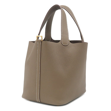 エルメス HERMES ピコタンロック MM 22 エトゥープ トリヨンクレマンス ハンドバッグ ゴールド金具 新品 未使用 グレージュ 2026年製