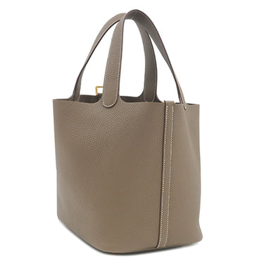 エルメス HERMES ピコタンロック MM 22 エトゥープ トリヨンクレマンス ハンドバッグ ゴールド金具 新品 未使用 グレージュ 2026年製