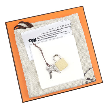 エルメス HERMES ピコタンロック ミクロ ヴァニラ アリゲーターマット ハンドバッグ ゴールド金具 新品 未使用 2025年製 クロコ マット
