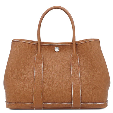 エルメス HERMES ガーデンパーティーTPM ゴールド ネゴンダ トートバッグ シルバー金具 新品 未使用 茶 オールレザー 2026年製