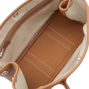 エルメス HERMES ガーデンパーティーTPM ゴールド ネゴンダ トートバッグ シルバー金具 新品 未使用 茶 オールレザー 2026年製