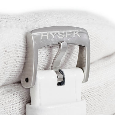 腕時計 ハイゼック Hysek カリスタ ジャンピングアワー KA3926T96 自動巻き レディース OH済 純正ダイヤ＆サファイア シェル