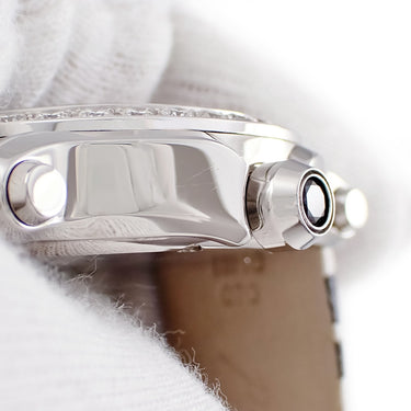 腕時計 ショパール CHOPARD ハッピースポーツ ゼブラ 278475-2003 クオーツ レディース 純正ダイヤ スイング シマウマ 限定 K18WGベゼル