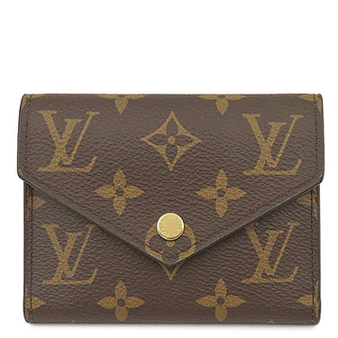 ルイヴィトン LOUIS VUITTON ポルトフォイユ ヴィクトリーヌ M62472 モノグラム モノグラムキャンバス 三つ折り財布 ゴールド金具 茶 コンパクト