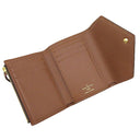 ルイヴィトン LOUIS VUITTON ポルトフォイユ ヴィクトリーヌ M62472 モノグラム モノグラムキャンバス 三つ折り財布 ゴールド金具 茶 コンパクト