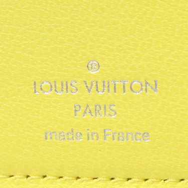 ルイヴィトン LOUIS VUITTON ポルトフォイユ ルー M81599 スマイリーイエロー ラムスキン 二つ折り財布 シルバー金具 ミニ財布 黄色 クッサン