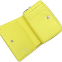 ルイヴィトン LOUIS VUITTON ポルトフォイユ ルー M81599 スマイリーイエロー ラムスキン 二つ折り財布 シルバー金具 ミニ財布 黄色 クッサン