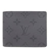 ルイヴィトン LOUIS VUITTON ポルトフォイユ スレンダー M80906 モノグラムエクリプスリバース レザー モノグラムエクリプスリバースキャンバス 二つ折り財布 グレー 黒