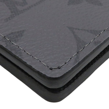 ルイヴィトン LOUIS VUITTON ポルトフォイユ スレンダー M80906 モノグラムエクリプスリバース レザー モノグラムエクリプスリバースキャンバス 二つ折り財布 グレー 黒
