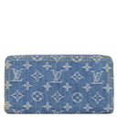ルイヴィトン LOUIS VUITTON ジッピーウォレット M82958 ブルー モノグラムデニム 長財布 ゴールド金具 LV リミックス ラウンドファスナー