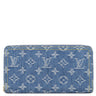 ルイヴィトン LOUIS VUITTON ジッピーウォレット M82958 ブルー モノグラムデニム 長財布 ゴールド金具 LV リミックス ラウンドファスナー