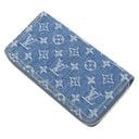 ルイヴィトン LOUIS VUITTON ジッピーウォレット M82958 ブルー モノグラムデニム 長財布 ゴールド金具 LV リミックス ラウンドファスナー