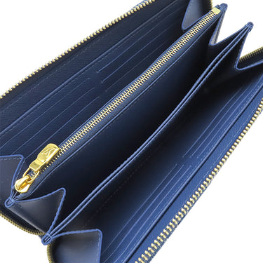 ルイヴィトン LOUIS VUITTON ジッピーウォレット M82958 ブルー モノグラムデニム 長財布 ゴールド金具 LV リミックス ラウンドファスナー