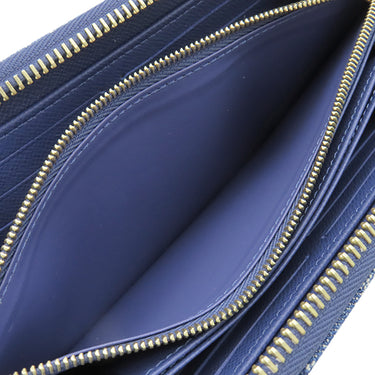 ルイヴィトン LOUIS VUITTON ジッピーウォレット M82958 ブルー モノグラムデニム 長財布 ゴールド金具 LV リミックス ラウンドファスナー