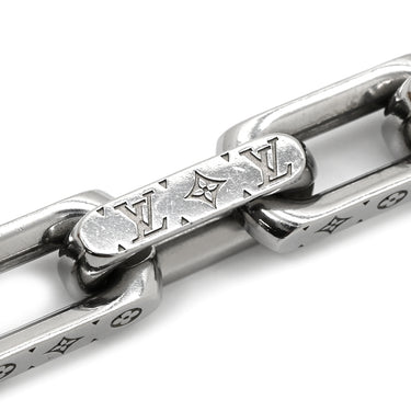 ルイヴィトン LOUIS VUITTON チェーン モノグラム M00309 シルバー メタル ブレスレット モノグラムパターン