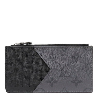 ルイヴィトン LOUIS VUITTON コインカード ホルダー M69533 ブラック×グレー モノグラムエクリプス モノグラムエクリプスリバースキャンバス コインケース シルバー金具 フラグメントケース