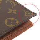 ルイヴィトン LOUIS VUITTON ポルトフォイユ マルコ M61675 モノグラム モノグラムキャンバス 二つ折り財布 ゴールド金具 茶 コンパクトウォレット