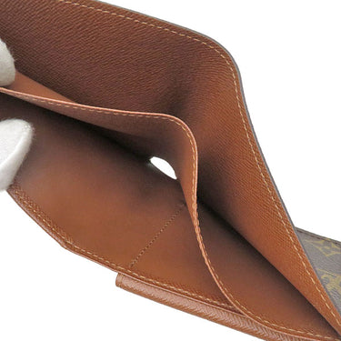ルイヴィトン LOUIS VUITTON ポルトフォイユ マルコ M61675 モノグラム モノグラムキャンバス 二つ折り財布 ゴールド金具 茶 コンパクトウォレット