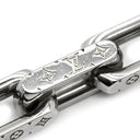 ルイヴィトン LOUIS VUITTON チェーン モノグラム M00307 シルバー メタル ネックレス モノグラムパターン