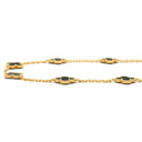ヴァンクリーフアーペル Van Cleef & Arpels ヴィンテージ アルハンブラ 10モチーフ VCARA42700 ブラック×イエローゴールド K18YG オニキス ネックレス 黒 18K 750YG オニキス