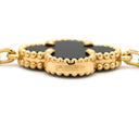 ヴァンクリーフアーペル Van Cleef & Arpels ヴィンテージ アルハンブラ 10モチーフ VCARA42700 ブラック×イエローゴールド K18YG オニキス ネックレス 黒 18K 750YG オニキス