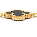 ヴァンクリーフアーペル Van Cleef & Arpels ヴィンテージ アルハンブラ 10モチーフ VCARA42700 ブラック×イエローゴールド K18YG オニキス ネックレス 黒 18K 750YG オニキス